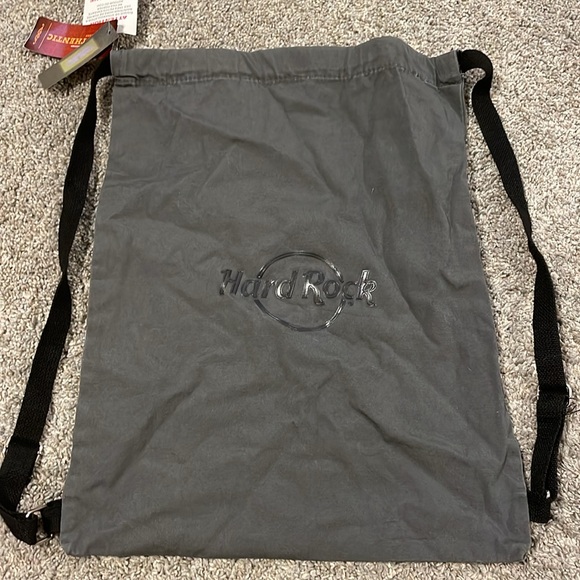Hard Rock Cafe Canvas Backpack Bag - Picture 1 of 2